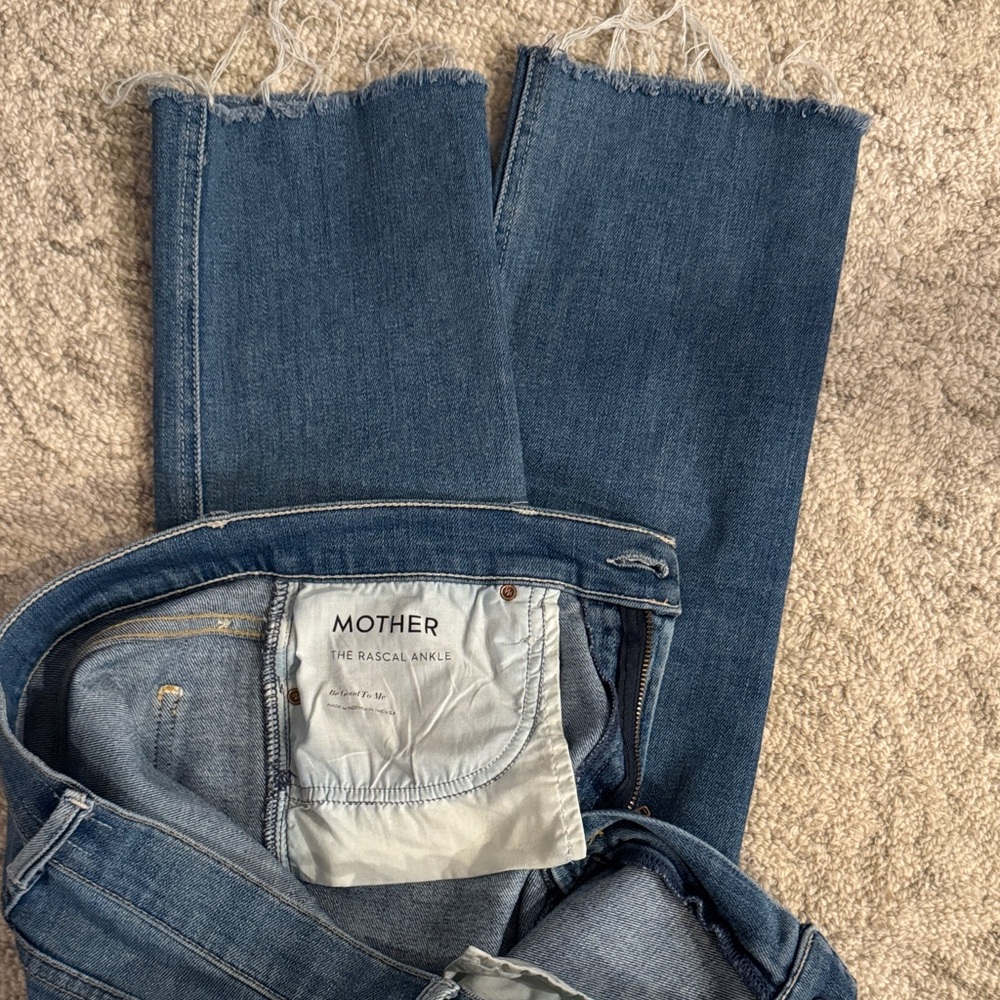 MOTHER Women's Classic Blue Ankle Jeans